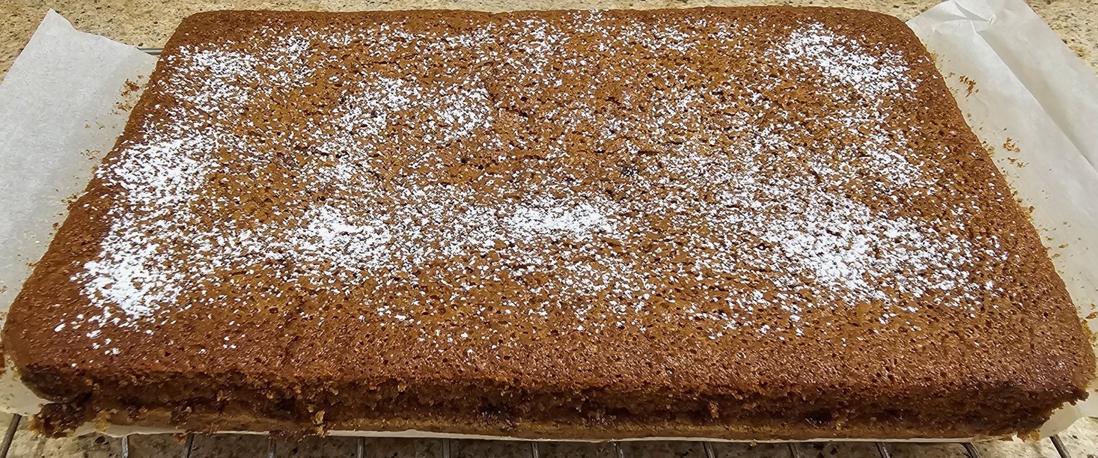 old fashioned ginger cake tray bake